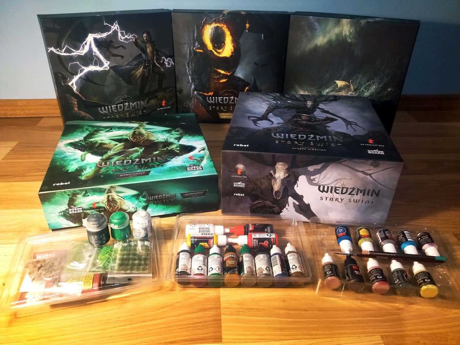 Wiedźmin Stary Świat” i 8 dodatków + gratis zestaw farbek do figurek