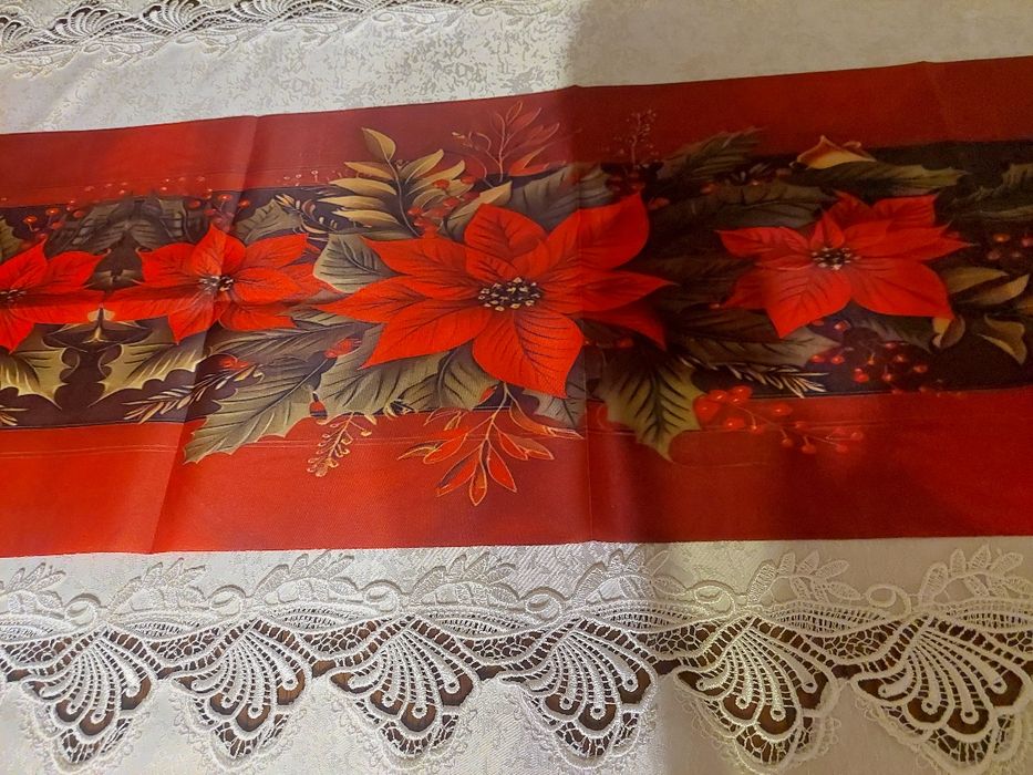Nowa serweta świąteczna bieżnik długość 178cm, szerokość 31,5 cm