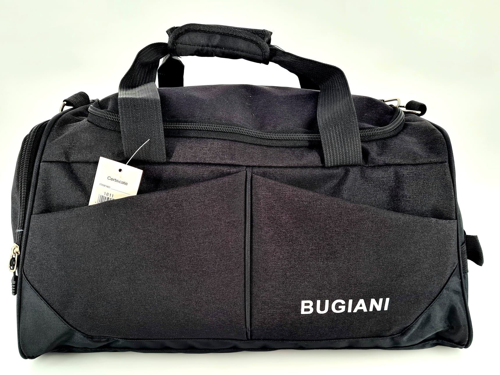 Nowa mocna torba podróżna marki Bugiani Czarna