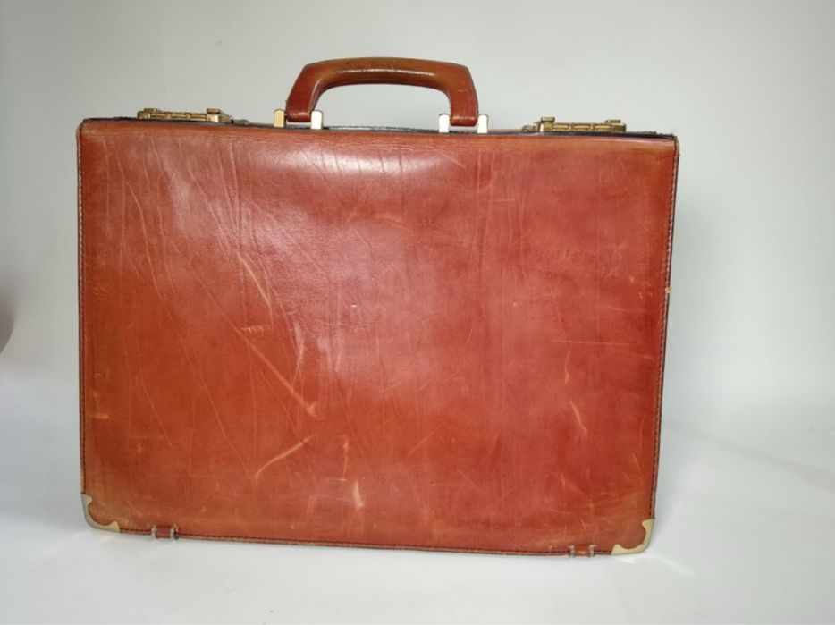 Mala em couro - mala executivo