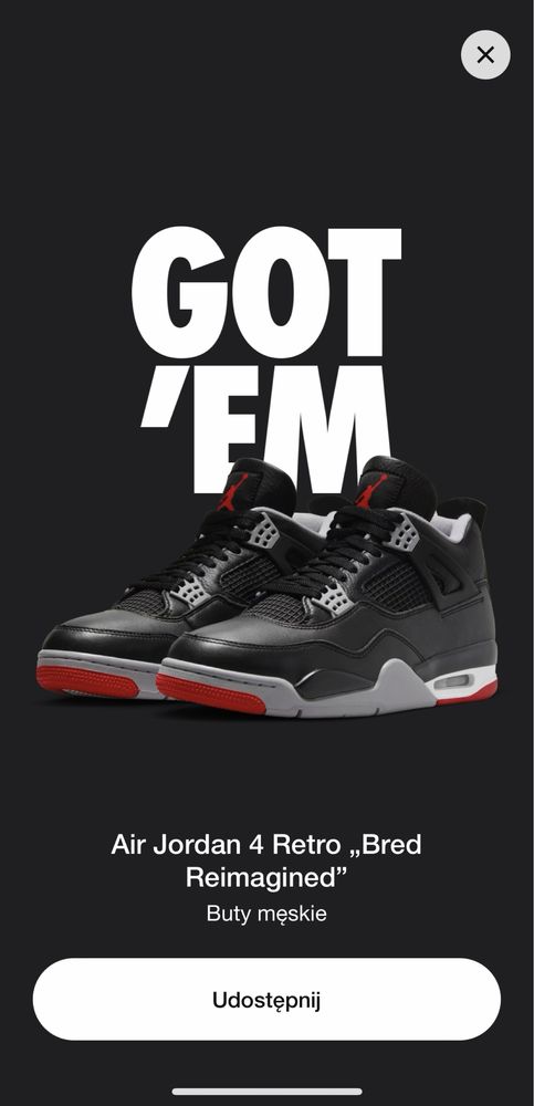 Buty jordan 4 bred reimagined