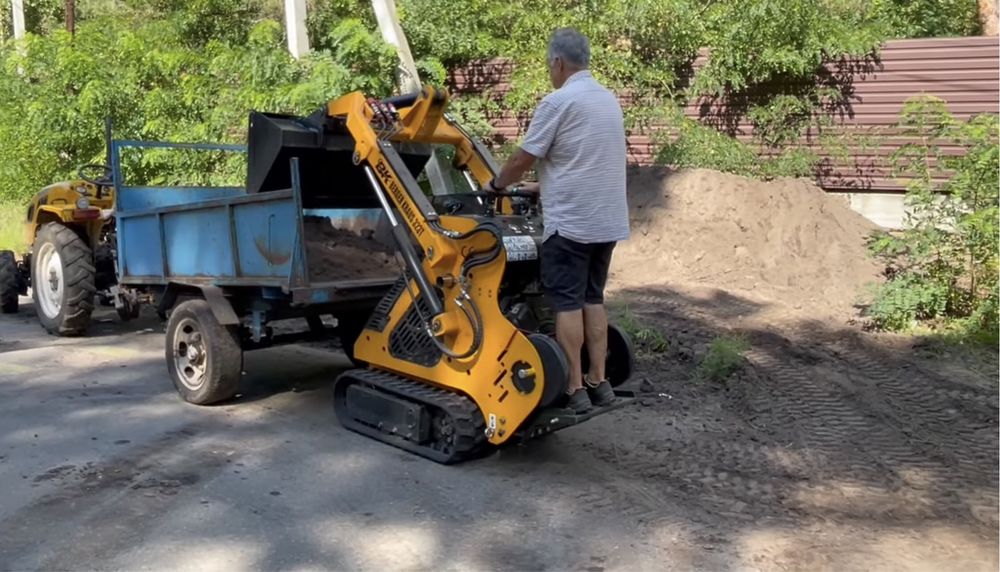 Оренда міні навантажувача та траншеє копача