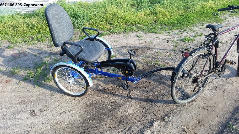 Przyczepka do roweru z napędem