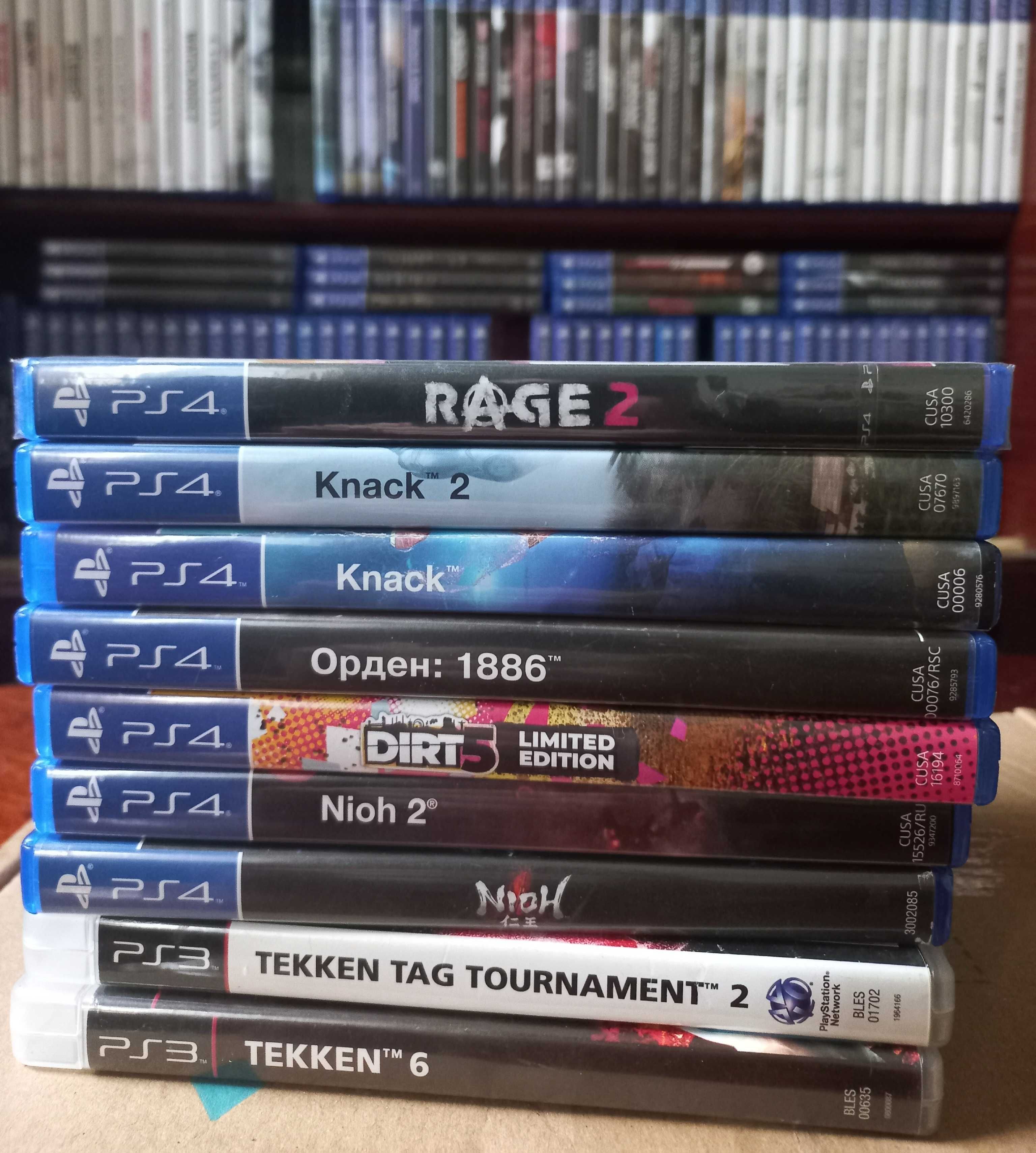 Диски Knack,Nioh,Injustice,Rage 2,Dolmen,Dying Light 2,Deathloop,FIFA