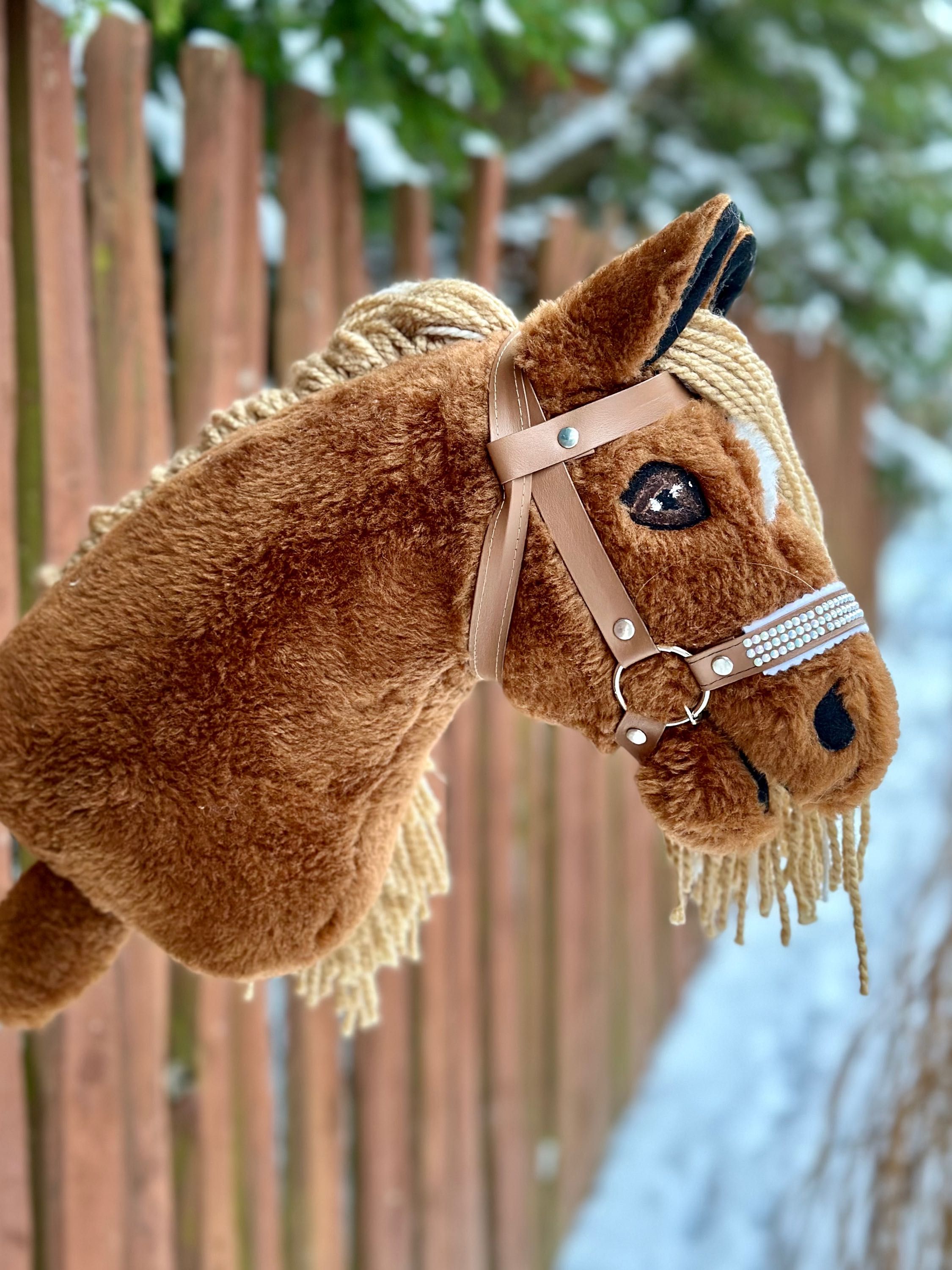 Hobby Horse | Konik na patyku - FUTRO RUDY księżyc (5)