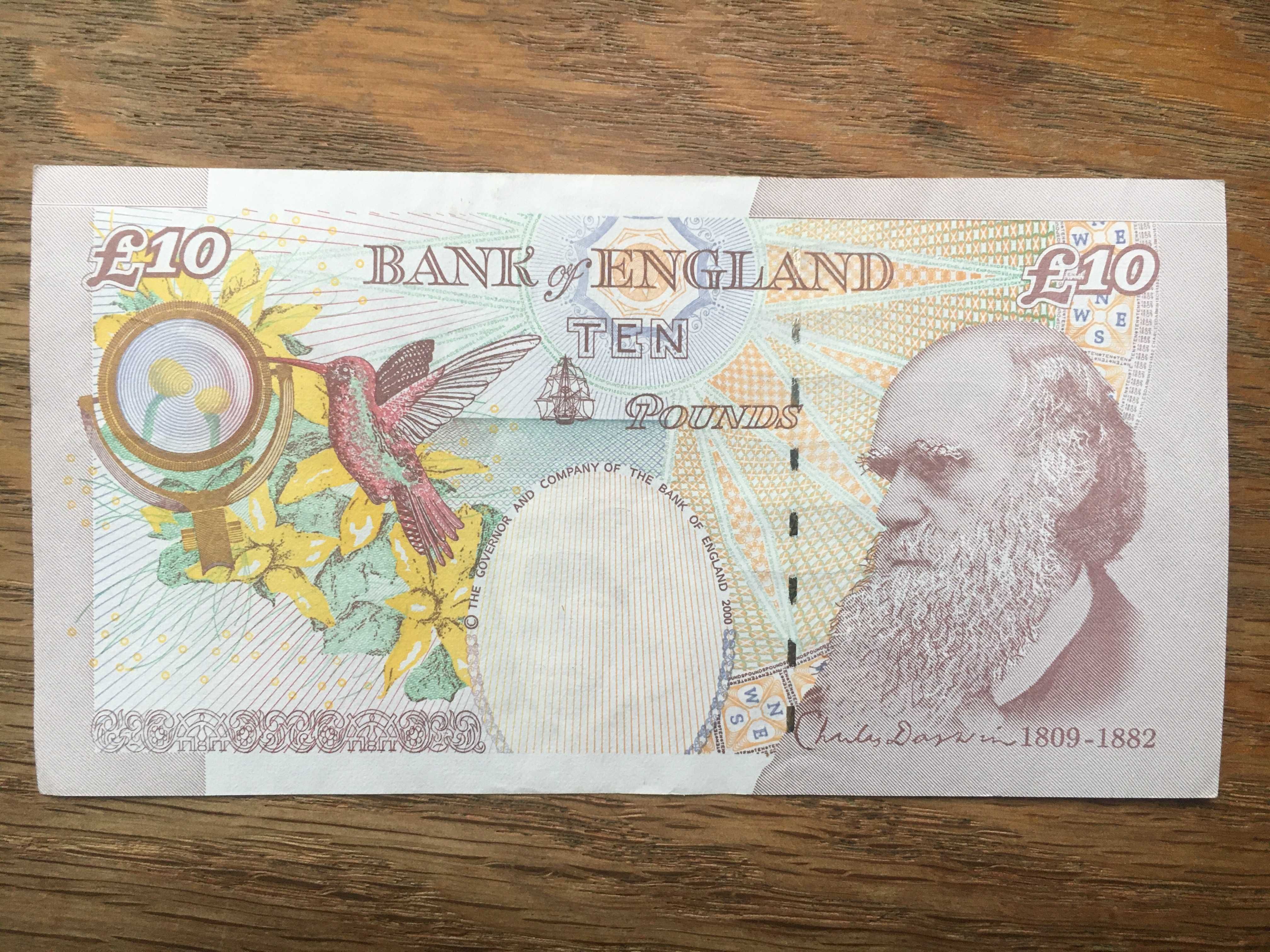 Banknot 10 £ Funt Funtów Anglia - wycofany dla kolekcjonera, dowóz 0zł