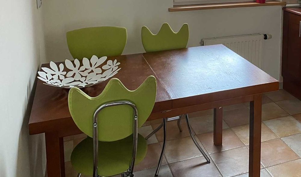 stół rozkładany brązowy