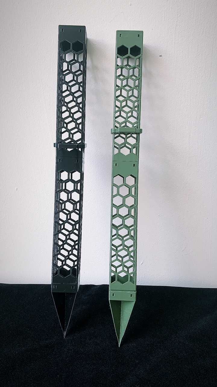 Palik modułowy do roślin i kwiatów pnących kwadratowy 2x2 cm na mech