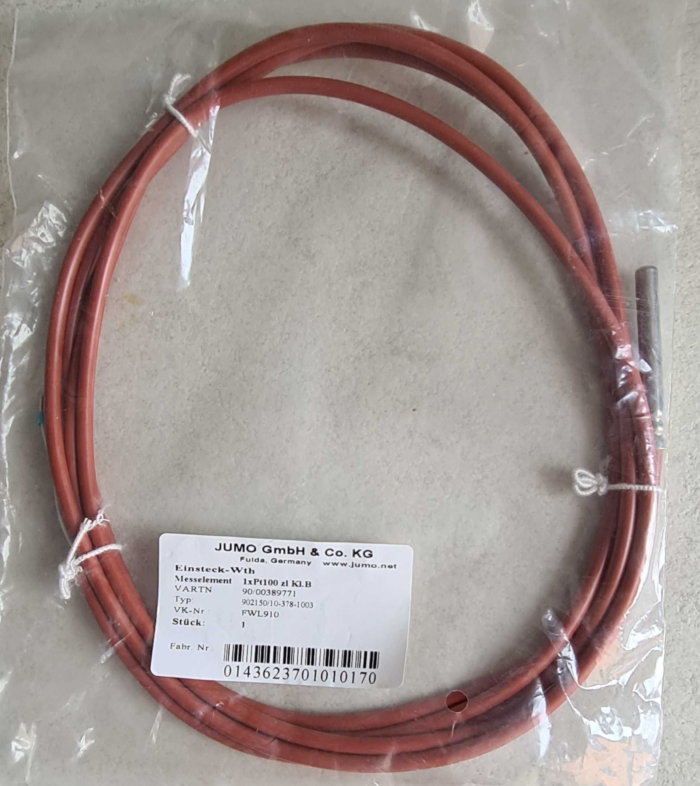 Regulator mikroprocesorowy RE26 + czujnik temp. Pt100 zł Kl.B