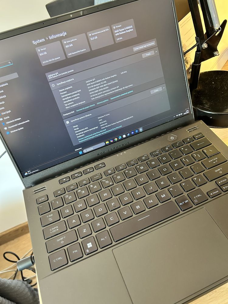Laptop gamingowy ASUS ROG Zephurus G14 2022