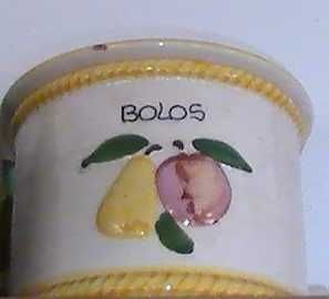 Conjunto de 20 Frascos em loiça pintada à mão