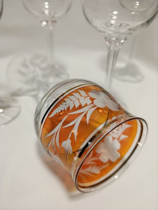 Zestaw 6 kryształowych kieliszków do wina Wintage