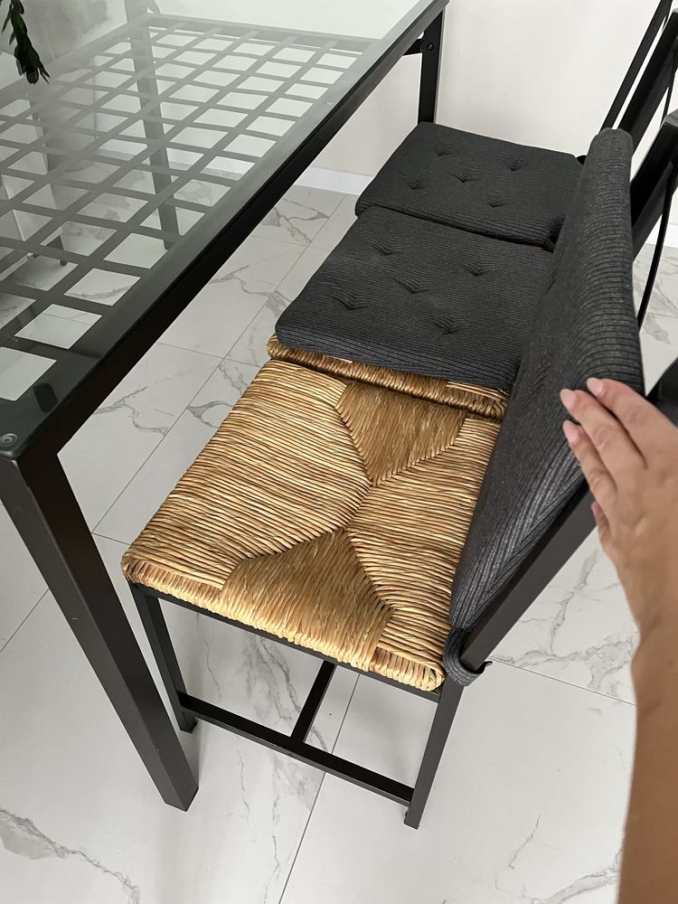 Szklany stol IKEA GRANAS plus 4 krzesla