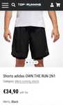 Чоловічі бігові шорти Adidas DQ2526, р. 2XL
