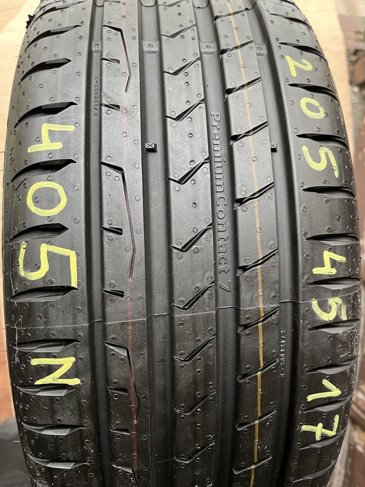 1szt. 205/45/17 Continental PremiumContact 7 NOWA 2024r. POJEDYNKA