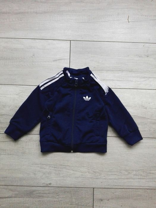 Adidas oryginalna granatowa bluza rozm 74