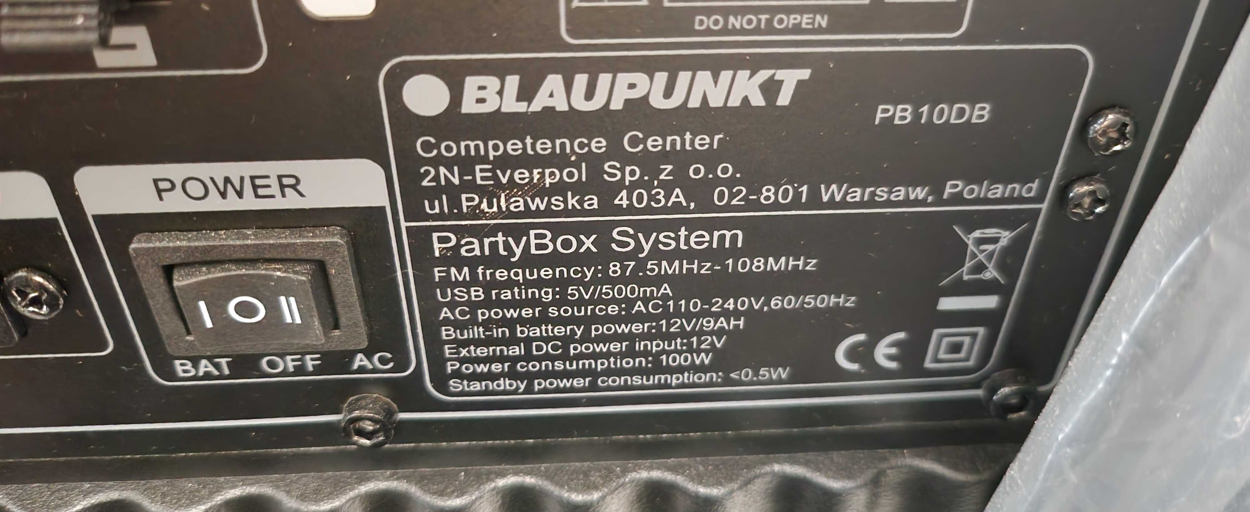 JANKI AGD Power Audio Blaupunkt PartyBox PB10DB