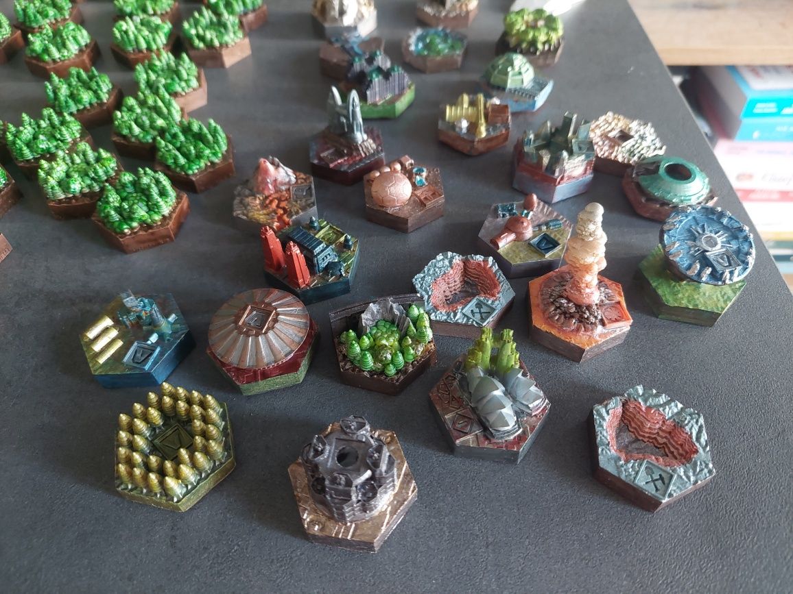 Terraformacja marsa - tereny 3D, komplet elementów