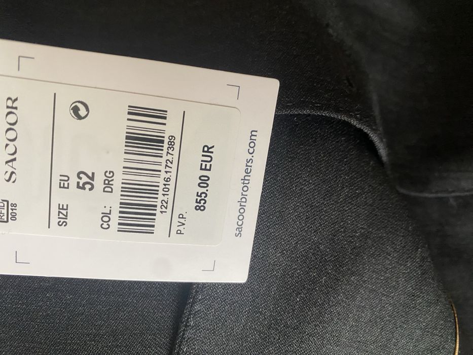 Fato Sacoor homem 52 (Novo)