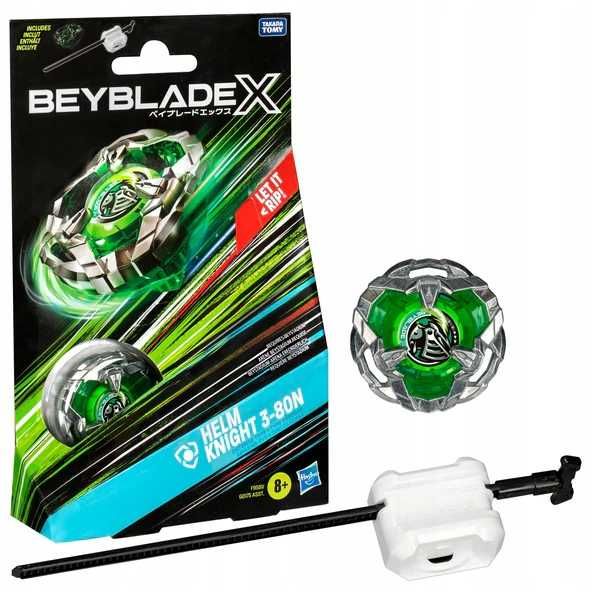 Beyblade X - Zestaw startowy Helm Knight 3-80N zielony HASBRO