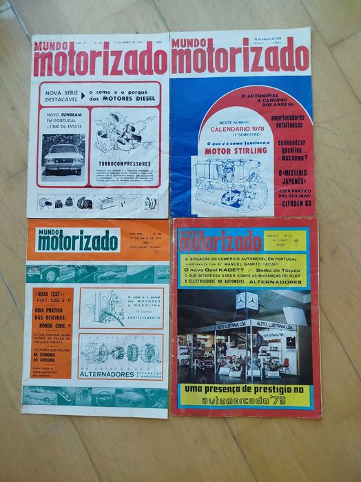 Revistas Antigas "Mundo Motorizado" - Anos 70