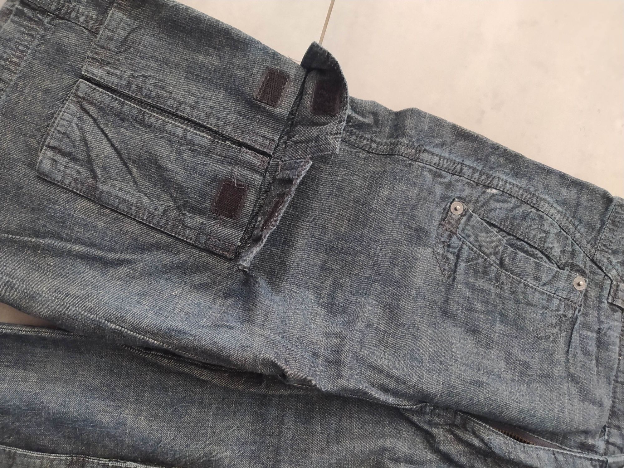 Spodenki jeansowe cargo 11-12 lat