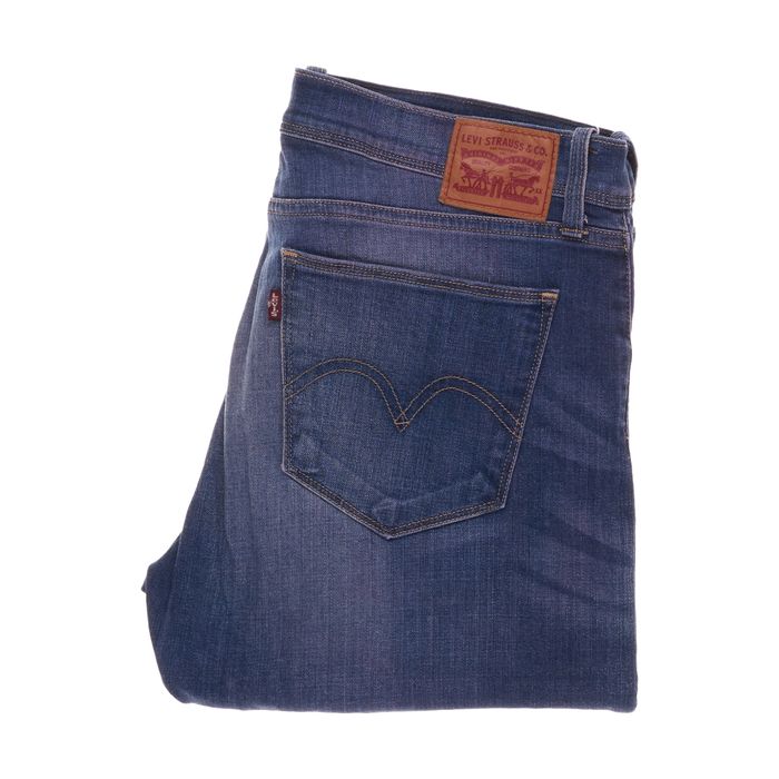 Spodnie Levis Boyfriend Skinny Fit W31 L32 Navy Light Blue Damskie 31