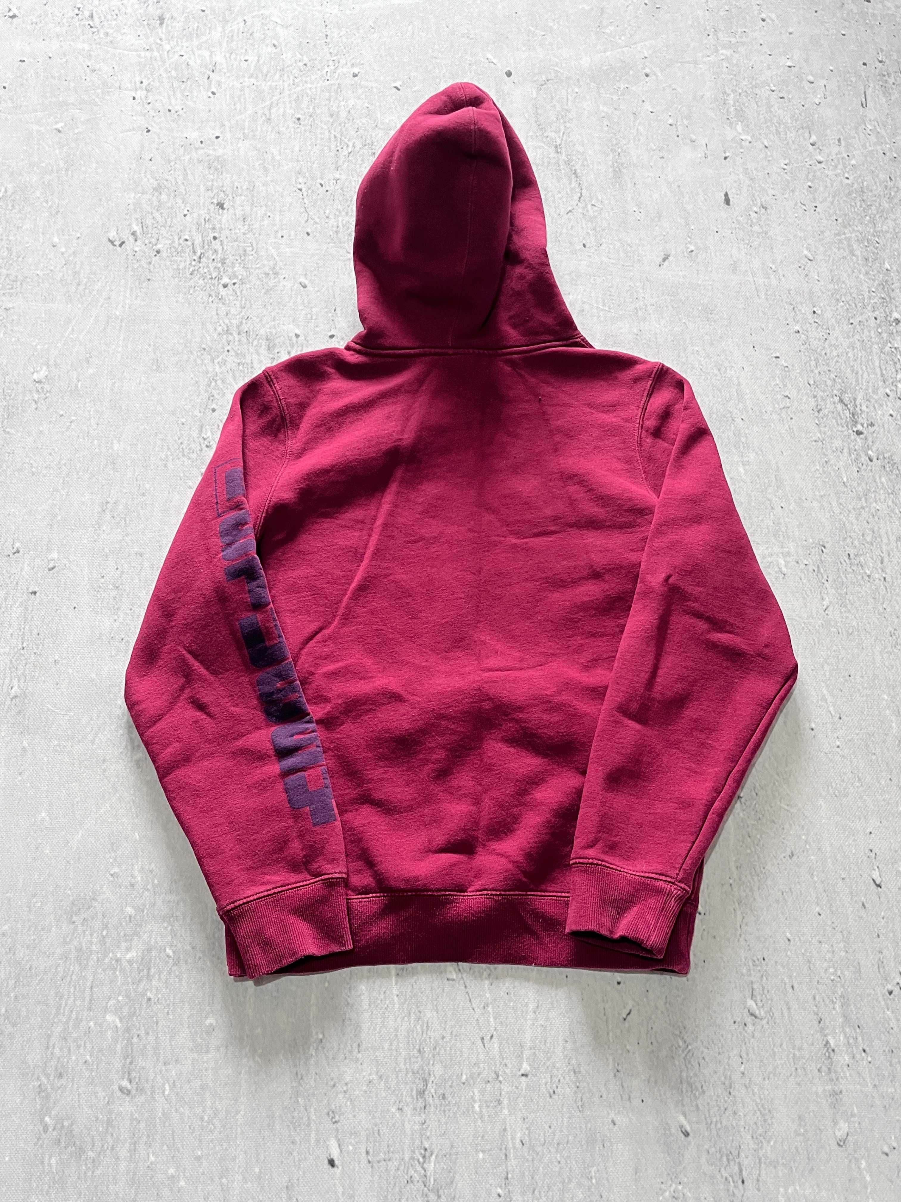 Bordowa bluza z kapturem Stussy / hoodie