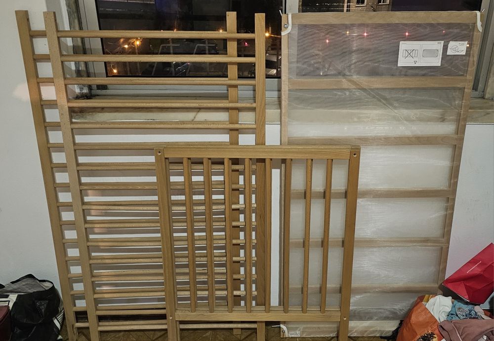 Berço Ikea Sniglar com colchão molhas ensacadas e protector de berço