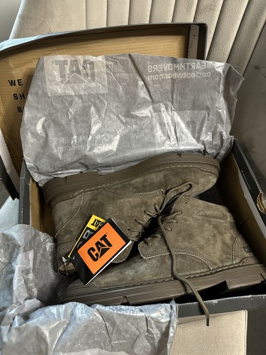 Чоловічі черевики ботинки CAT Caterpillar осінь/зима замша нубук