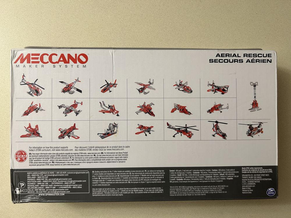 Meccano - zestaw do budowy helikopterów