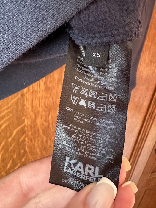 Bluza Karl Lagerfeld XS/34 granatowa