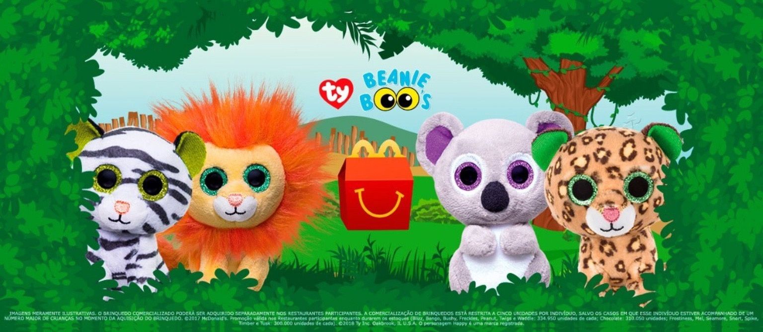 Peluche Blizz brinde Happy Meal McDonald's 2017 Beanie Boos