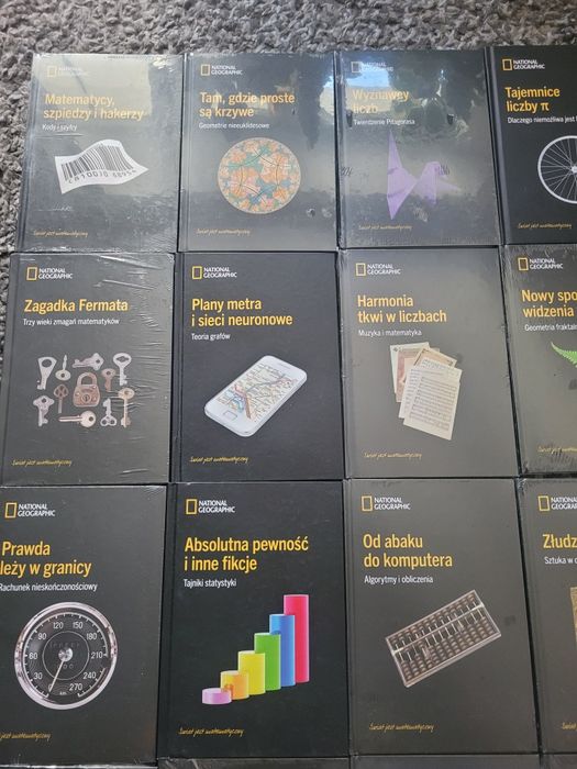Zestaw 37 ksiazek z serii Świat jest matematyczny