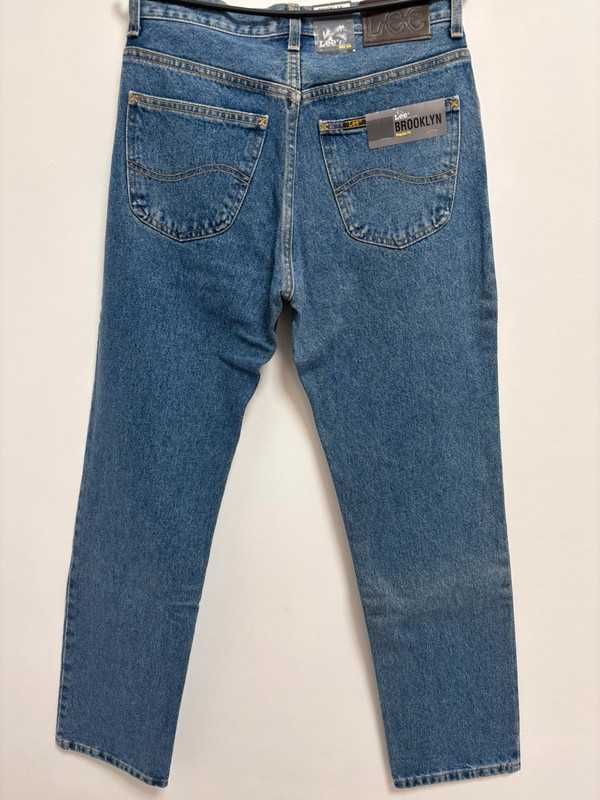 Spodnie męskie Lee Brooklyn W30 L32 jasne jeansy straight 100% bawełna