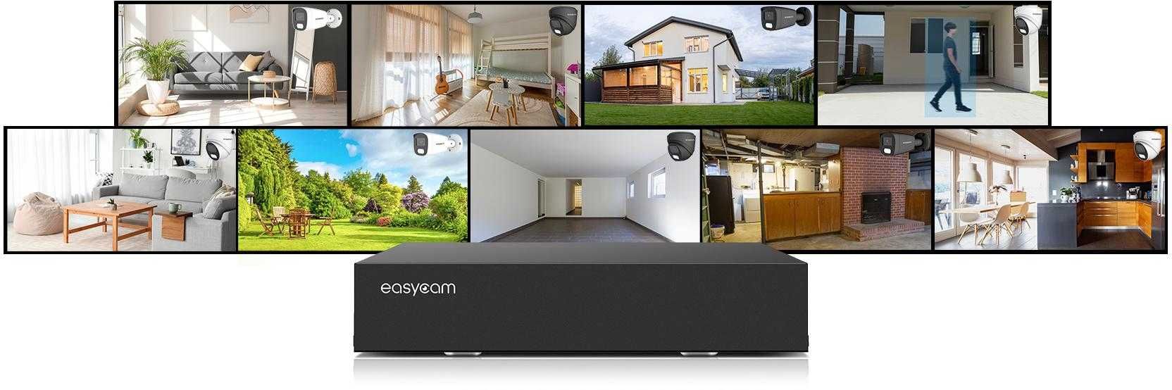 IP Easycam 4 kamery z POE EC-IP-B5MP30DL-W 5MPx IR LED