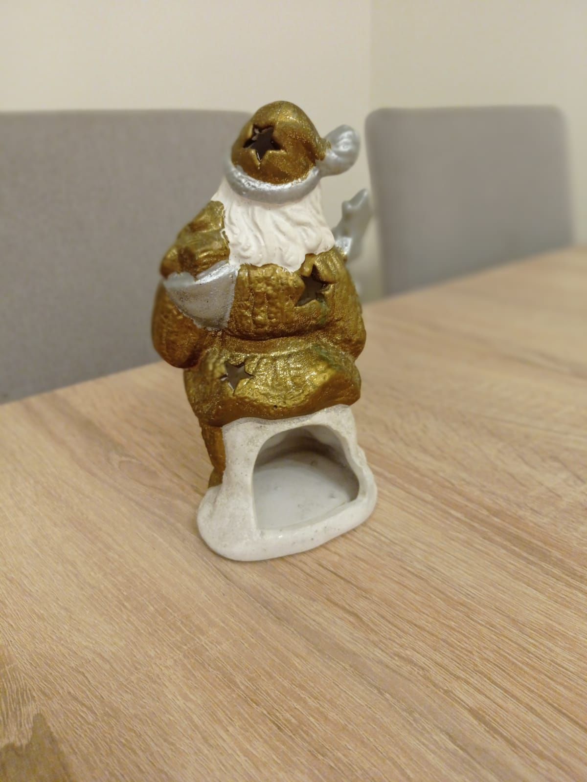 Ceramiczna figurka lampion, boże Narodzenie