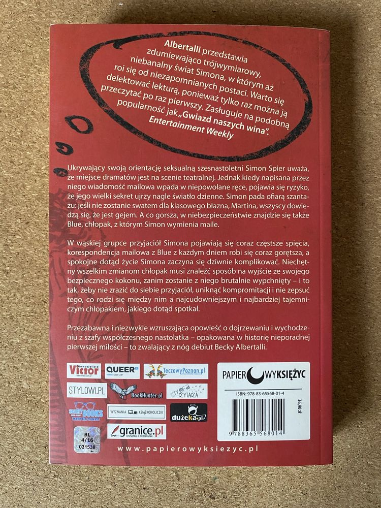 Simon oraz inni homo sapiens Becky Albertalli