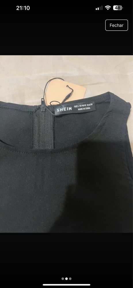 Top Shein tamanho L