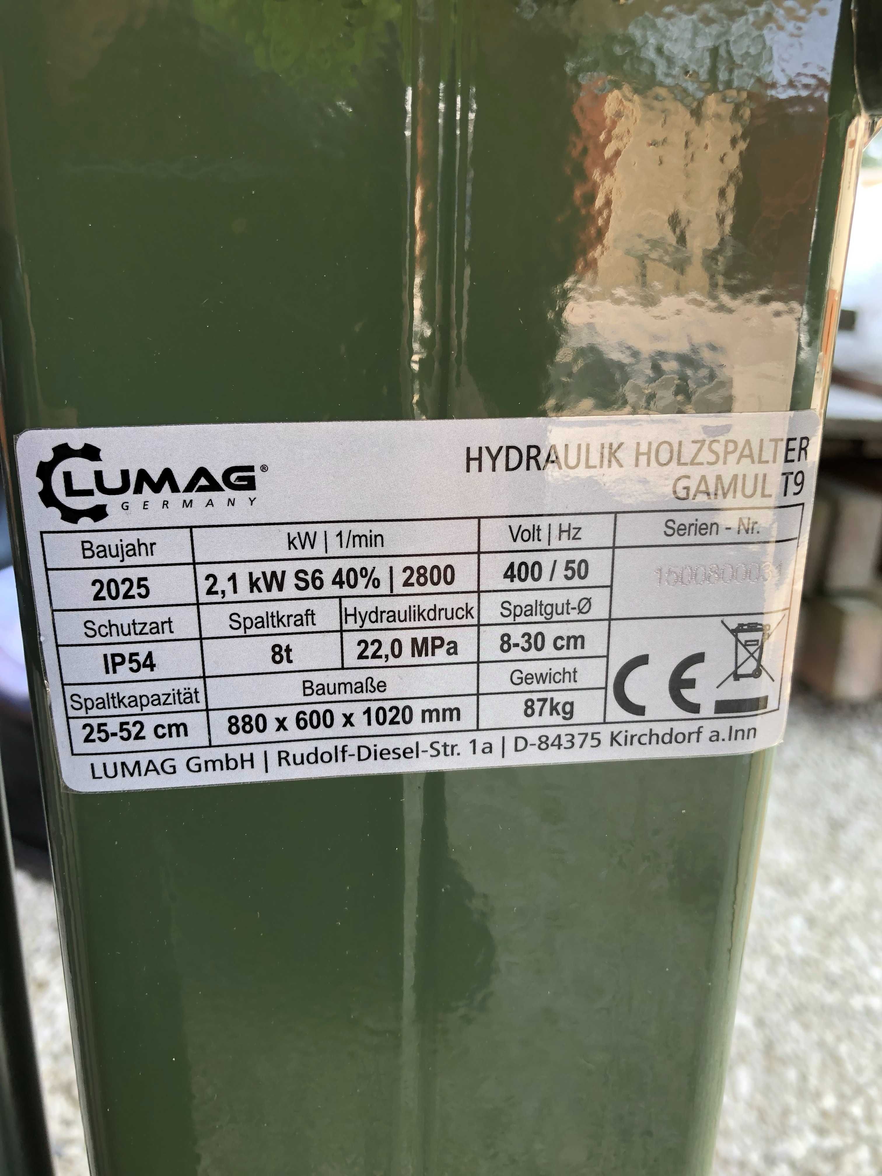 Łuparka hydrauliczna do drewna z Niemiec