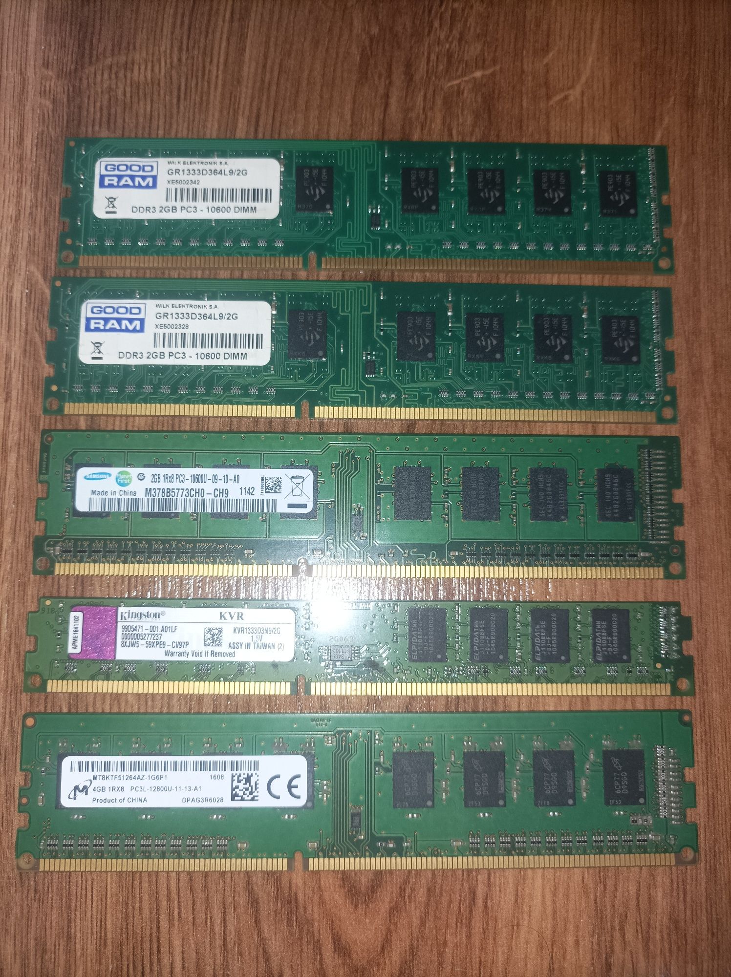 Zestaw RAM DDR3 4GB, 2GB