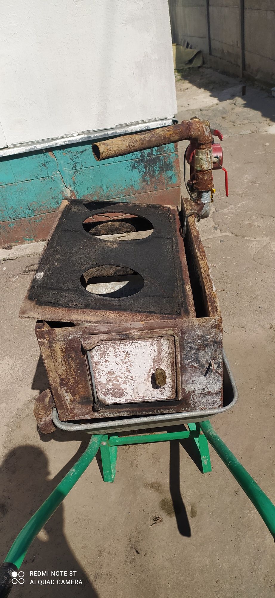Котёл  в  грубу  с бойпасом