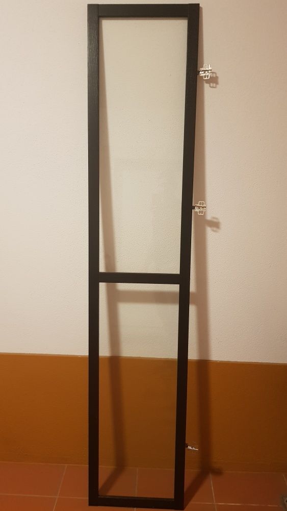Porta Oxberg / Billy em preto/castanho - Ikea