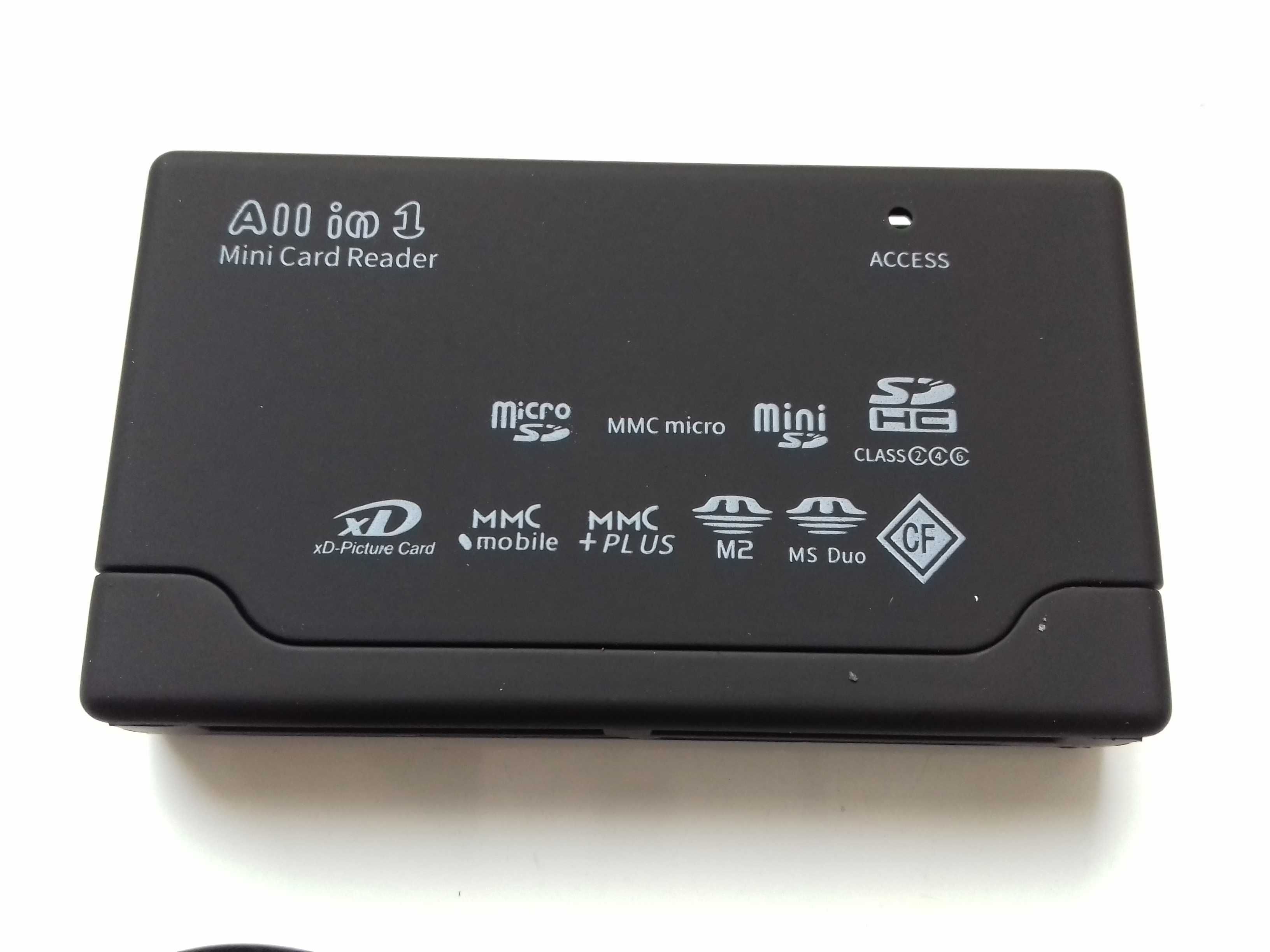 Czytnik kart 6w1, microSD, MMC, SD, XD, CF, MS Duo, M2, USB, NOWY czar