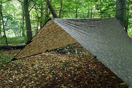 Tarp DD Hammocks 3x3 - oliwka płachta biwakowa