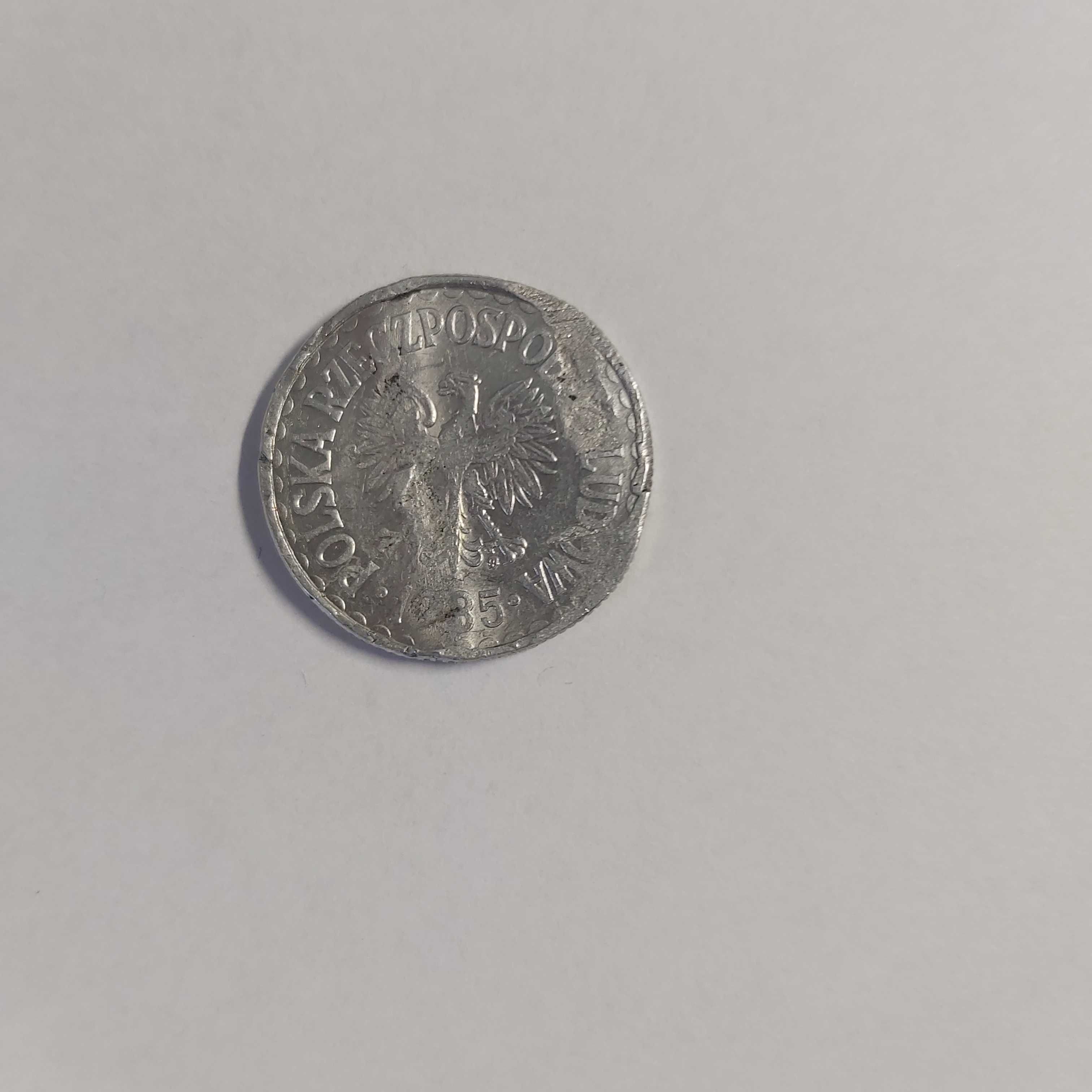 Moneta 1 zł defekt 1985 RPL