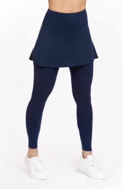 Legginsy ze spódniczką premium Lelosi Long Skort Capri L 40 czarne HIT