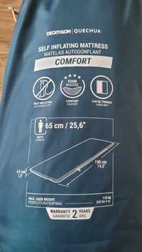 2 szt. Maty kempingowe samopompujące Quechua Comfort 65 cm 1-osobowa