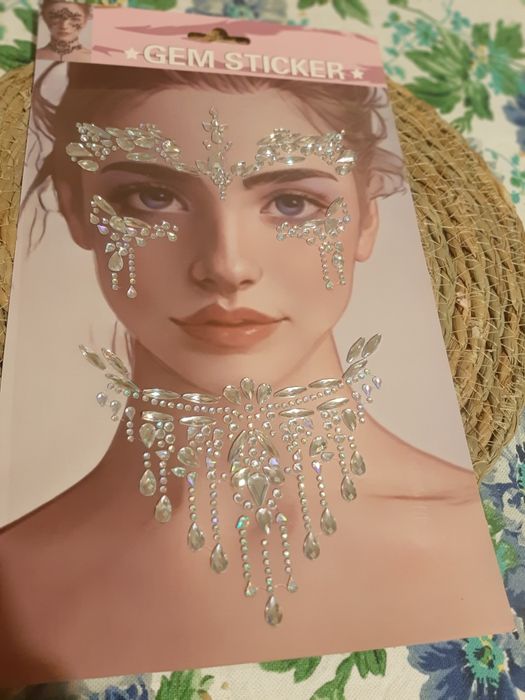 Стрази для обличчя волосся нігтів наклейки на лицо тату