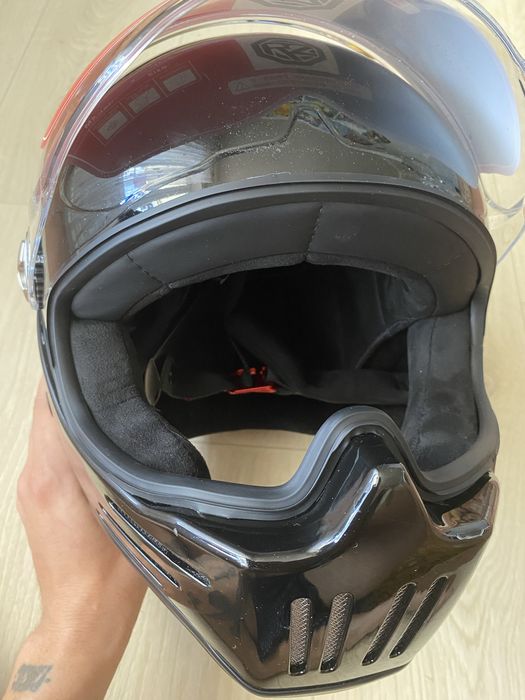 Мото шлем винтажный ORZ